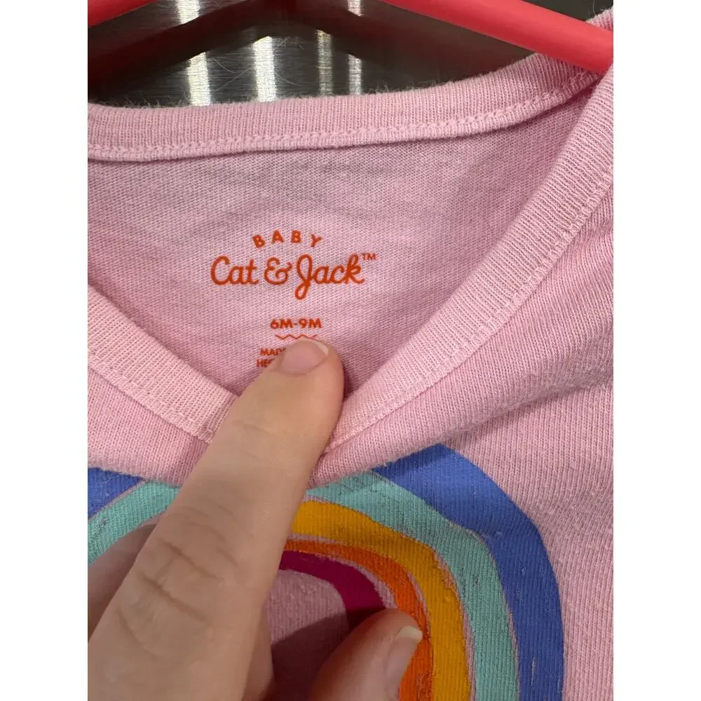 5/$15 Pink Skirted Rainbow Onesie - Cat & Jack - 6-9mo
